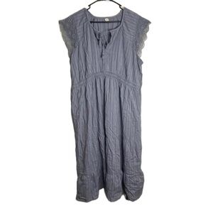 Old Navy Blue Lace Maxi Dress